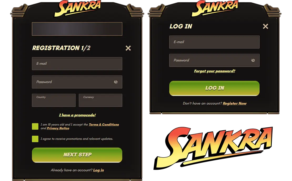 Sankra registrstion and login
