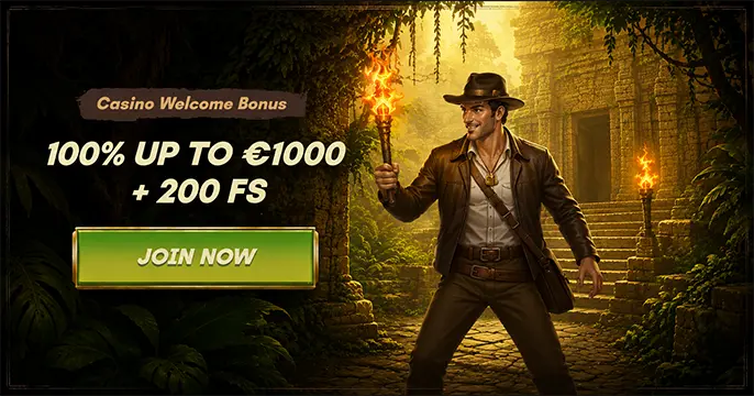 Sankra casino Welcome bonus 100% up to €1,000 + 200FS